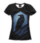 Женская футболка Черный ворон