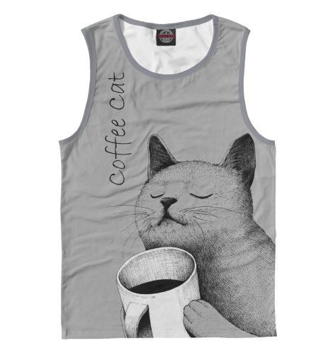 

Майки Print Bar, Белый, Morning Cat