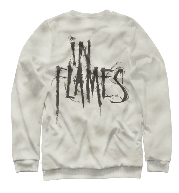Свитшот для мальчиков с изображением In Flames цвета Белый