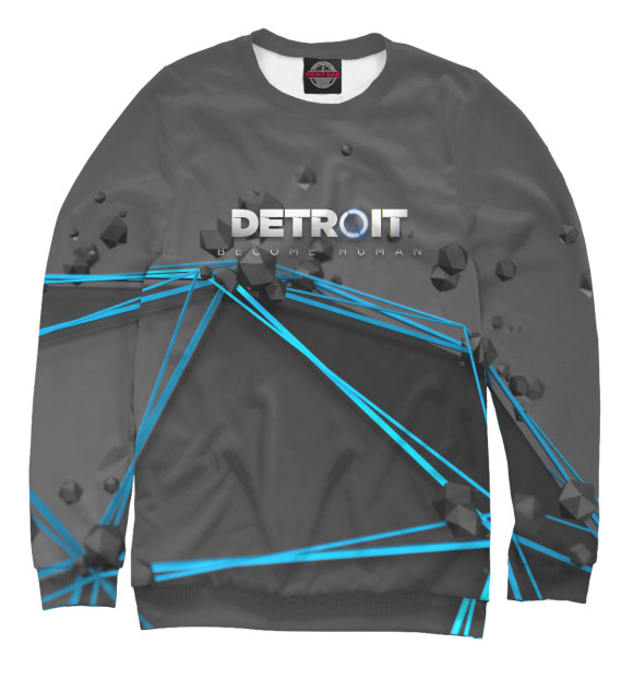 Свитшот для мальчиков с изображением Detroit the game цвета Белый