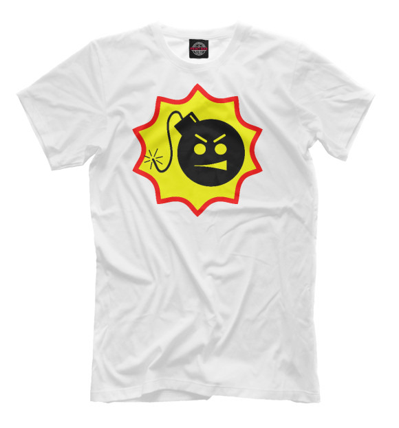 Мужская футболка с изображением Serious Sam цвета Молочно-белый