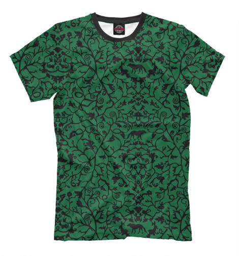 

Футболки Print Bar, Темно-зеленый, Abstract Wolf Green