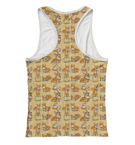 

Майки борцовки Print Bar, Белый, Welsh Corgi Team