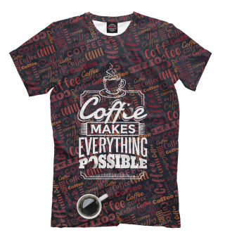 Мужская футболка Я Люблю Кофе
