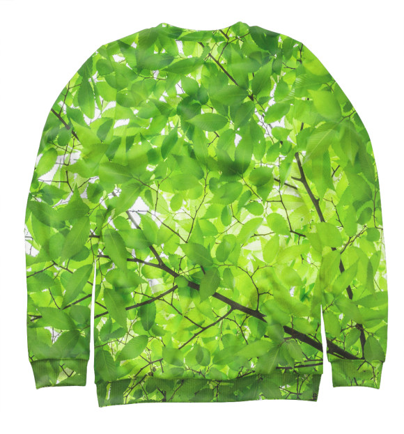 Женский свитшот с изображением GREEN цвета Белый