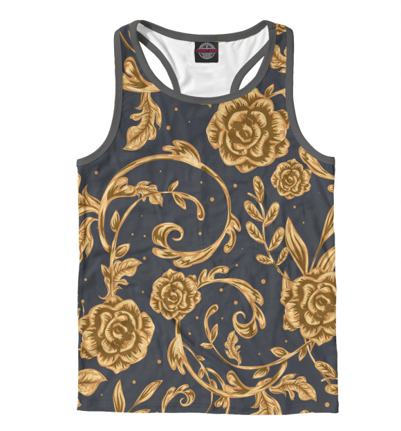 Мужская майка-борцовка с изображением Deko цвета Белый