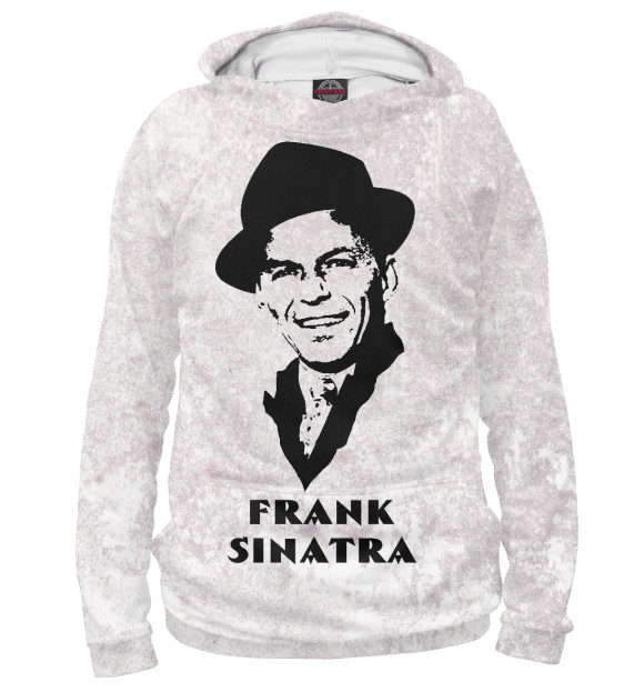 Мужское худи с изображением Frank Sinatra цвета Белый
