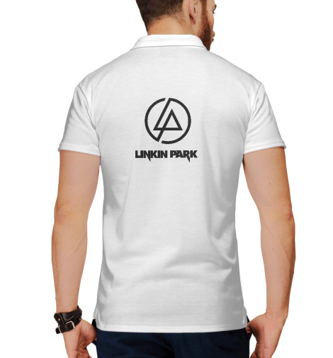 

Поло Print Bar, Белый, Linkin Park