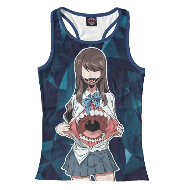 Женская майка-борцовка с изображением Аниме девочка цвета Белый