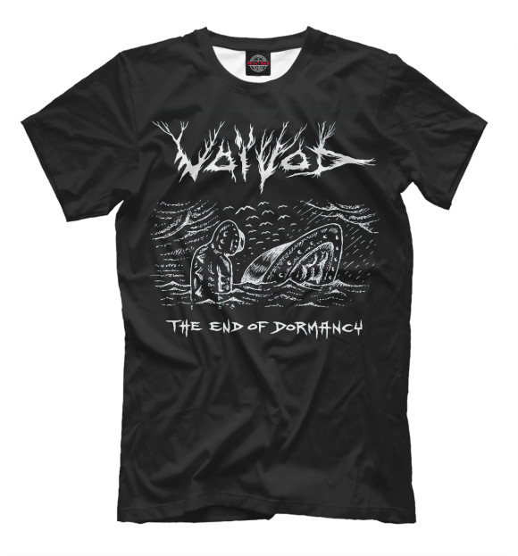 Мужская футболка с изображением Voivod цвета Белый
