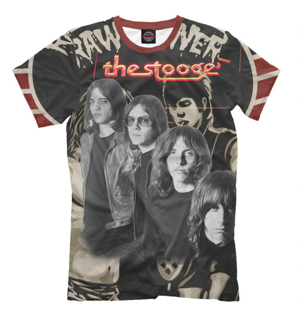 Футболка для мальчиков с изображением THE STOOGES цвета Молочно-белый