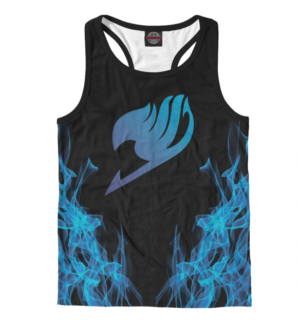 Мужская майка-борцовка с изображением Fairy Tail цвета Белый