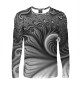 Мужской лонгслив Floral 3D spiral / Vanguard