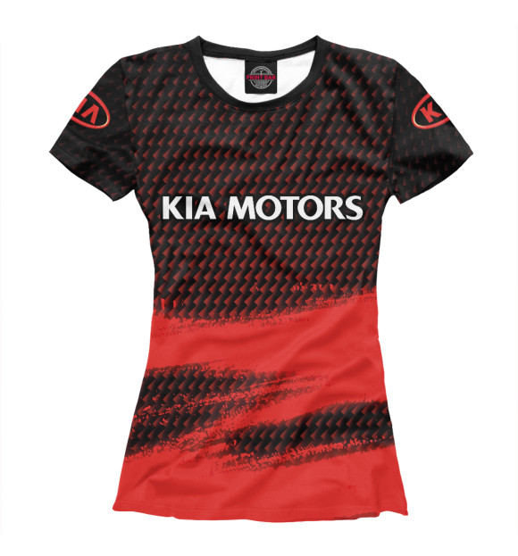 Футболка для девочек с изображением Kia Motors - Краска цвета Белый