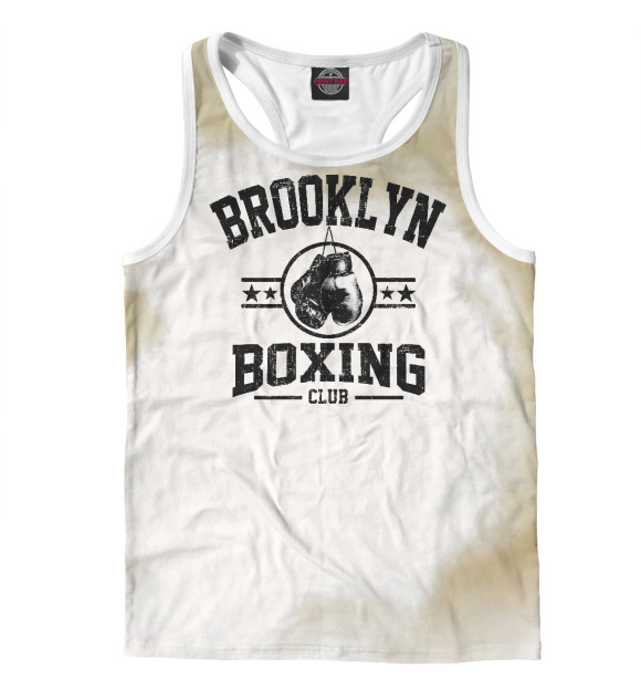 Мужская майка-борцовка с изображением Brooklyn Boxing Club цвета Белый