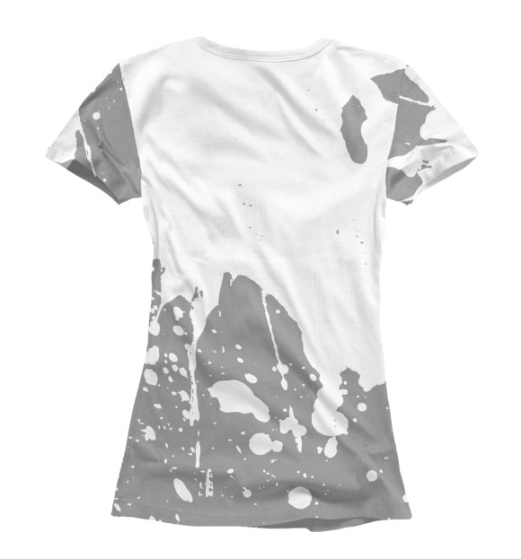 Женская футболка с изображением One Piece Glitch Light (брызги) цвета Белый