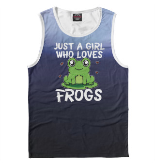 Майка для мальчика Just A Girl Who Loves Frogs