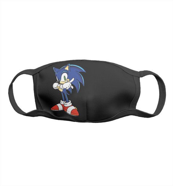 Маска тканевая с изображением Sonic цвета Белый