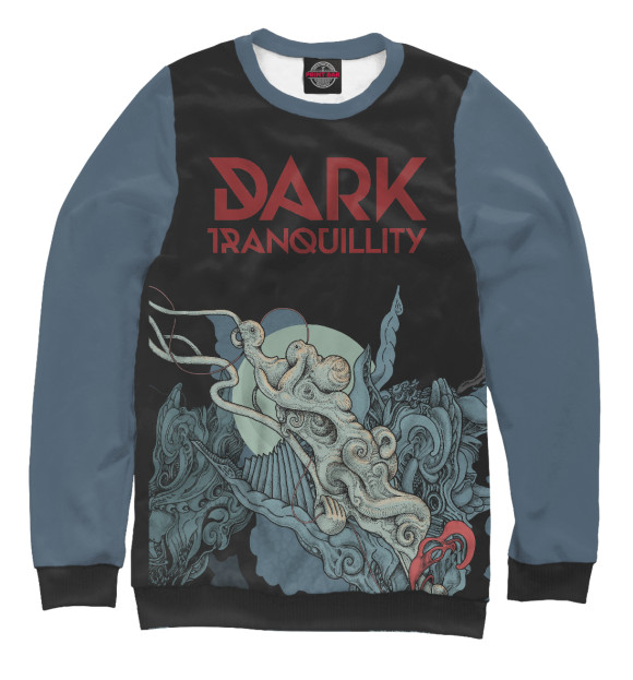 Свитшот для мальчиков с изображением Dark tranquillity- цвета Белый