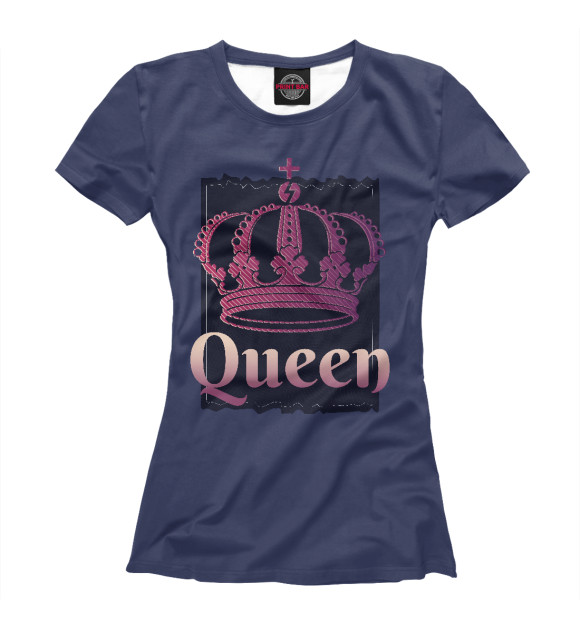 Футболка для девочек с изображением Dark Queen цвета Белый