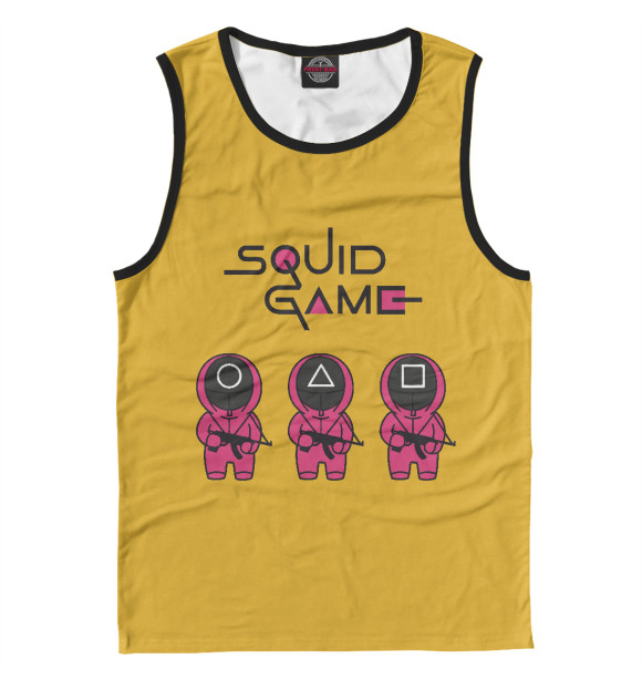 Майка для мальчика с изображением Squid Game цвета Белый