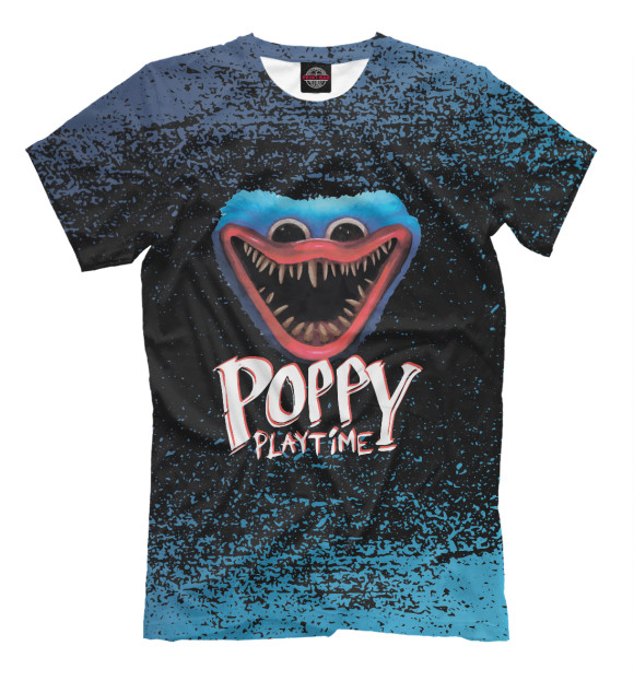 Футболка для мальчиков с изображением Poppy Playtime цвета Белый