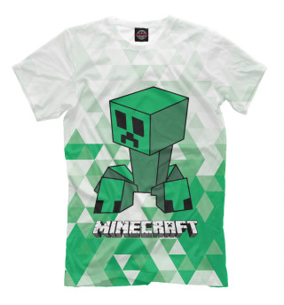 Мужская футболка Minecraft Creeper Logo