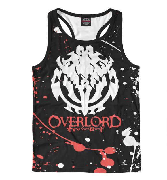 Мужская майка-борцовка с изображением Overlord цвета Белый