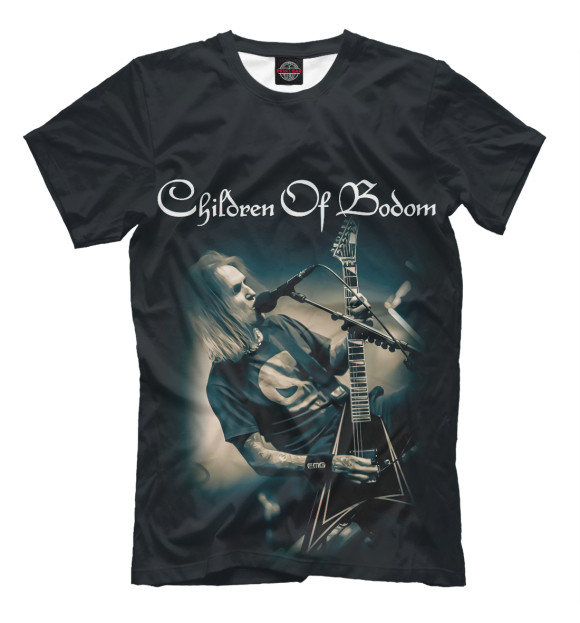 Мужская футболка с изображением Children of Bodom цвета Белый