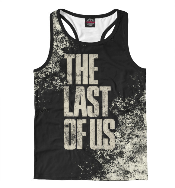 Мужская майка-борцовка с изображением The Last of Us цвета Белый