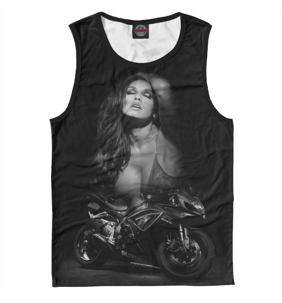 Майка для мальчика с изображением Motorcycles and girls forever цвета Белый