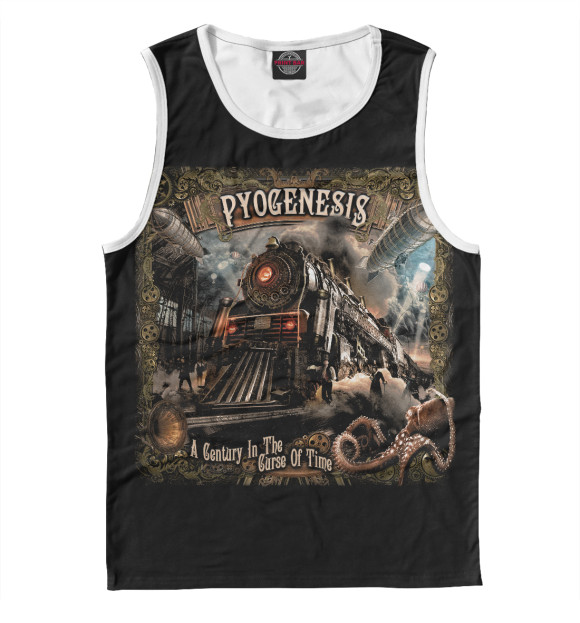 Майка для мальчика с притом Pyogenesis цвета Белый Майка для мальчика с изображением Pyogenesis цвета Белый