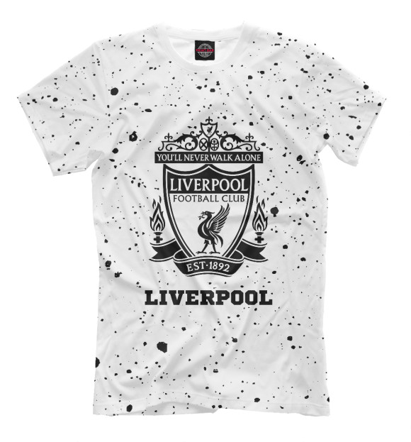 Мужская футболка с изображением Liverpool Sport Light цвета Белый