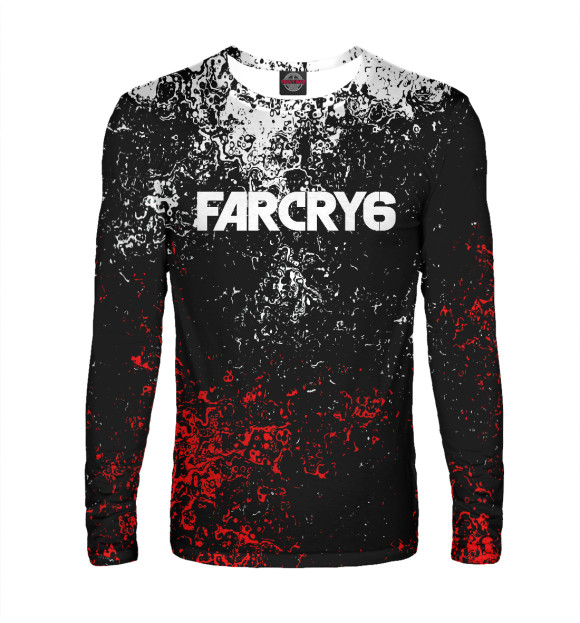 Мужской лонгслив с изображением FARCRY6 цвета Белый