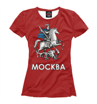 Женская футболка Москва