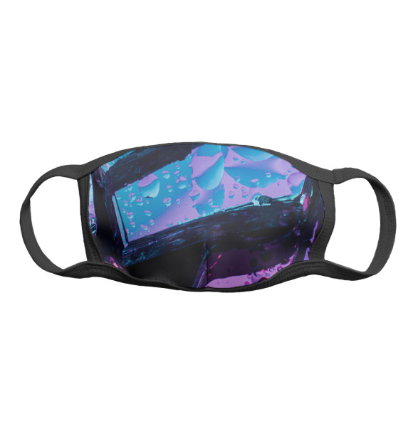 Маска тканевая с изображением Multicolor цвета Белый