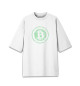 Мужская футболка оверсайз Bitcoin / Биткоин