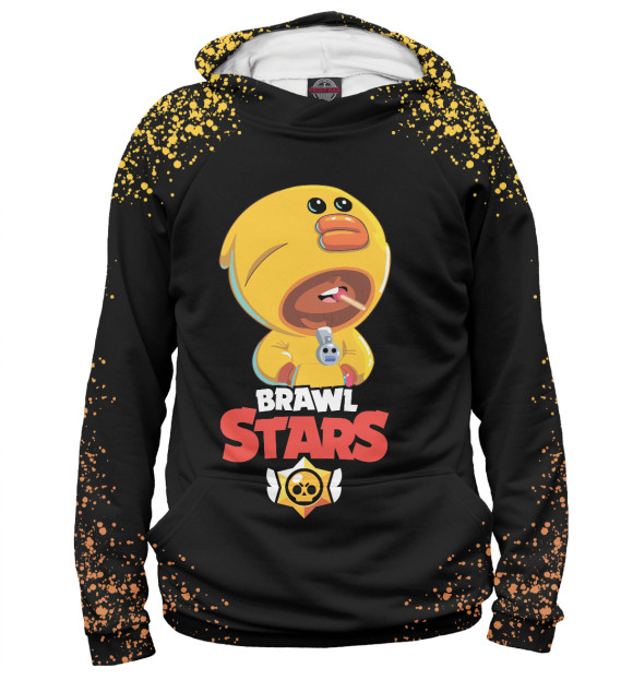 Мужское худи с изображением Brawl Stars цвета Белый