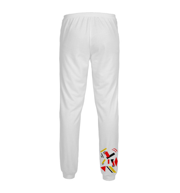 Мужские спортивные штаны с изображением Мария Функ / Композиция цвета Белый