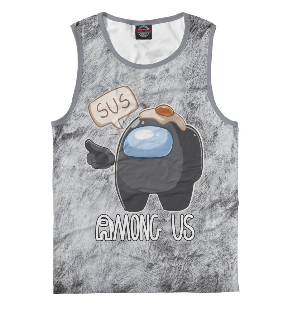 Майка для мальчика с изображением Among Us цвета Белый
