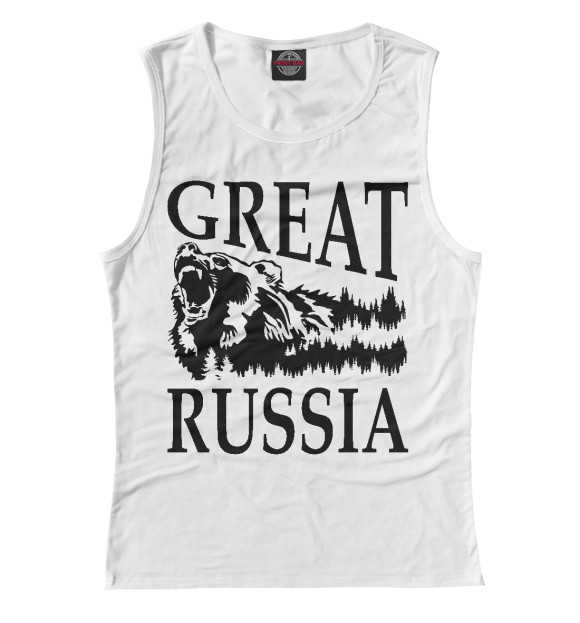 Майка для девочки с изображением Великая РУСЬ цвета Белый