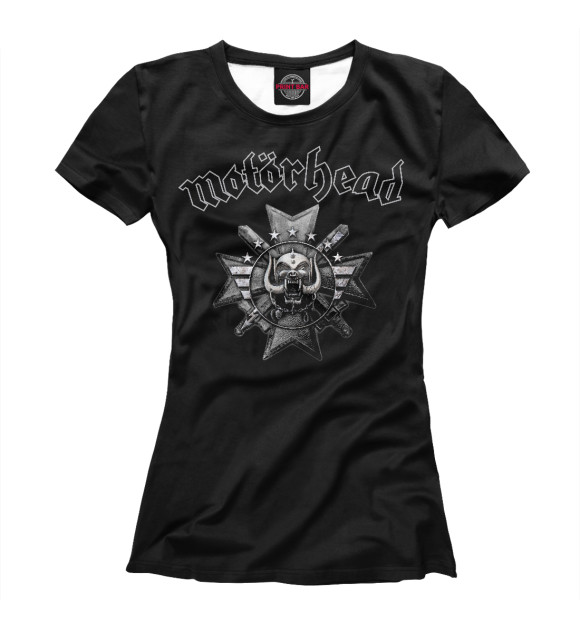Футболка для девочек с изображением Motorhead цвета Белый