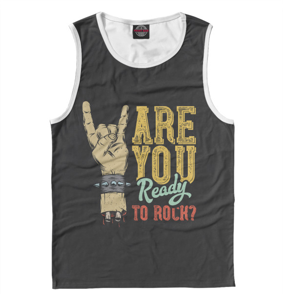 Майка для мальчика с изображением Рок Музыка цвета Белый