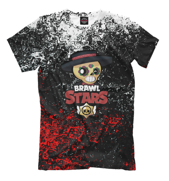 Мужская футболка с изображением Brawl Stars Poko цвета Белый