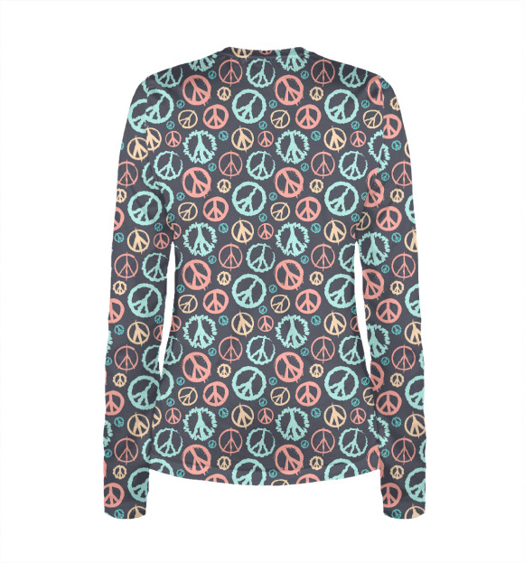 Женский лонгслив с изображением Пацифика цвета Белый