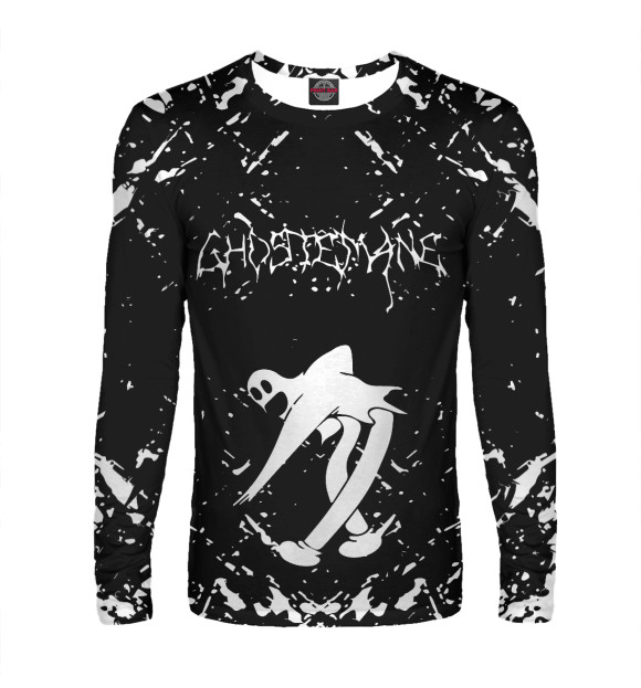 Мужской лонгслив с изображением Ghostemane цвета Белый