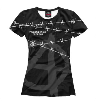 Женская футболка Гражданская оборона