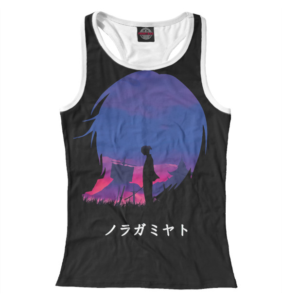 Женская майка-борцовка с притом Бездомный Бог цвета Белый Женская майка-борцовка с изображением Бездомный Бог цвета Белый