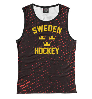 Майка для девочки Sweden hockey
