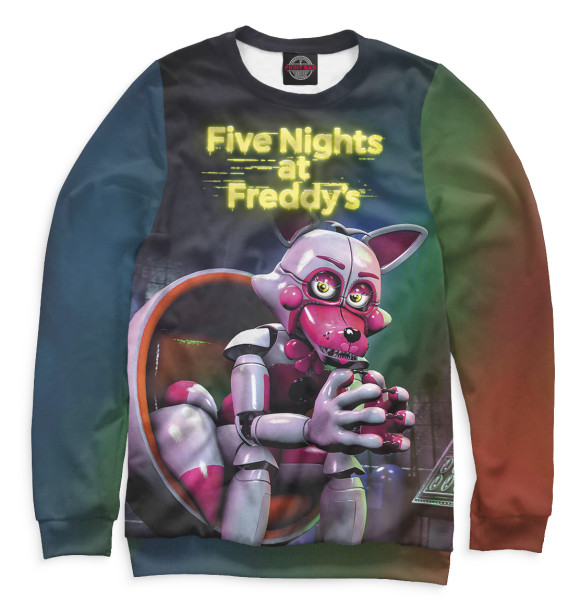 Свитшот для мальчиков с изображением Five Nights at Freddys цвета Белый